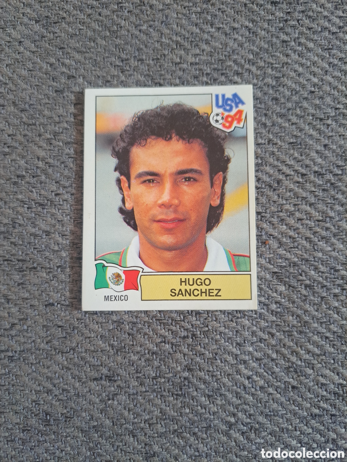 Cromos de f&uacute;tbol: Hugo S&aacute;nchez. N&deg;373. M&eacute;xico. Mundial USA 94 Panini