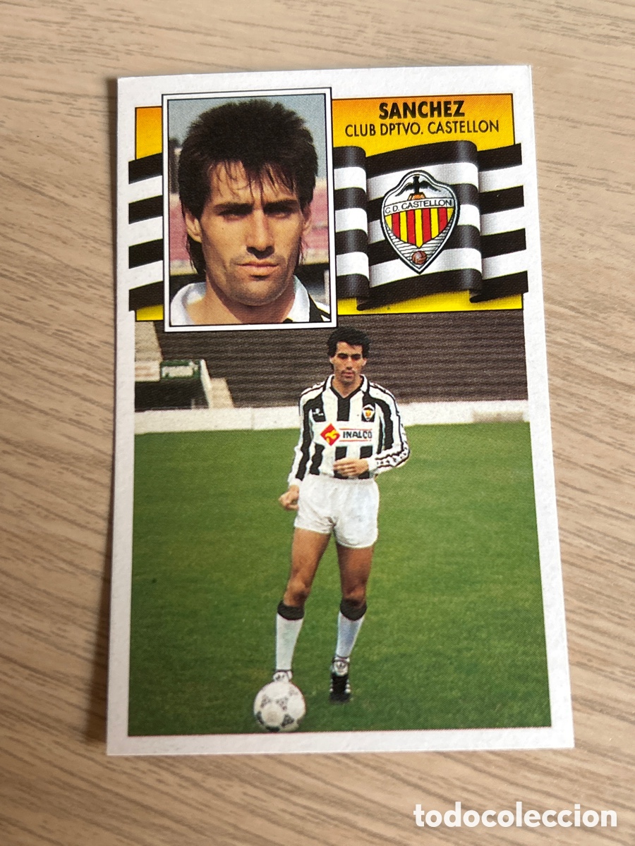 Cromos de f&uacute;tbol: SANCHEZ COLOCA CASTELLON 1990 1991 90 91 NUNCA PEGADO SIN PEGAR