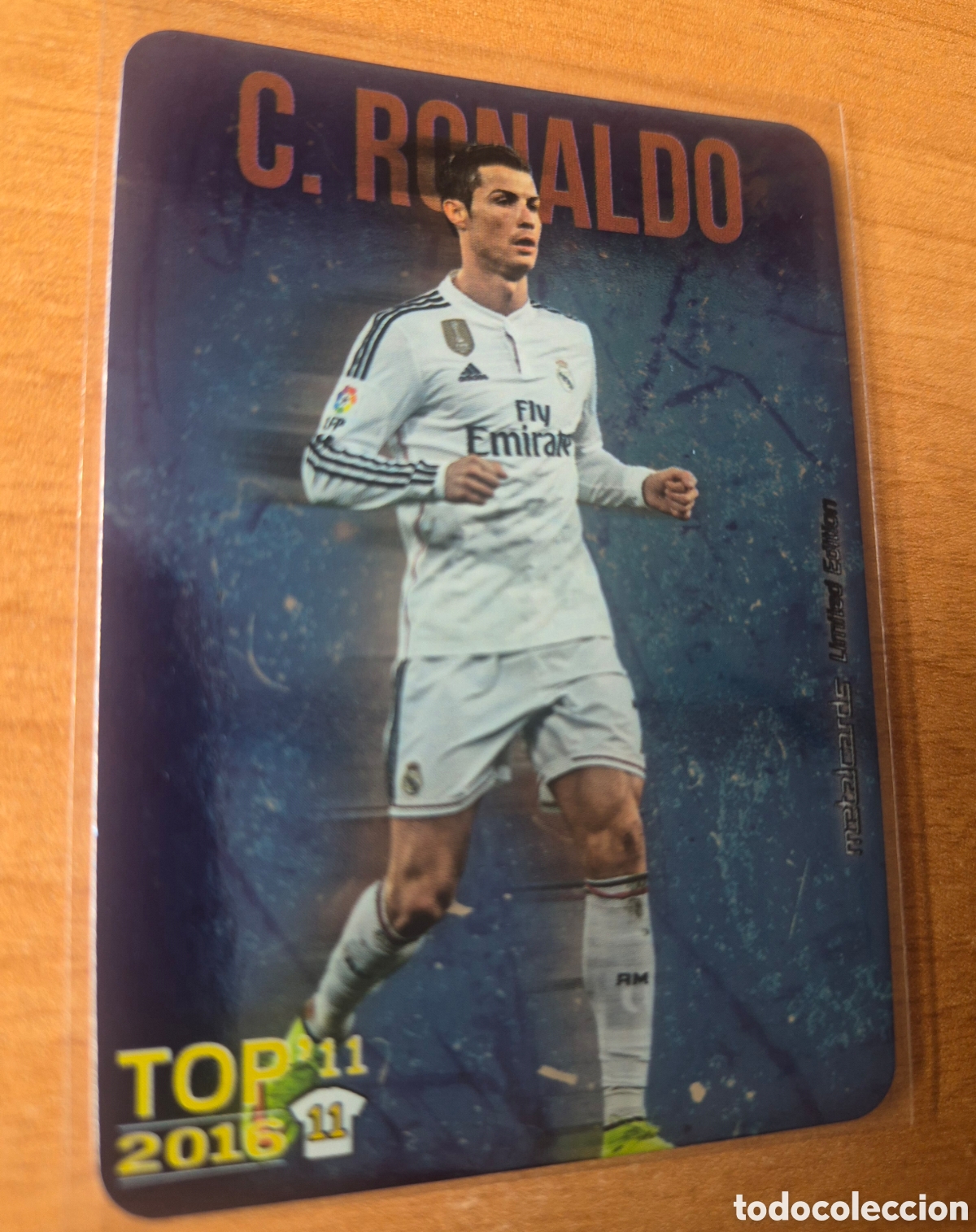 Cromos de f&uacute;tbol: Mundicromo 2015 2016 Ronaldo Top 11 Brillo liso