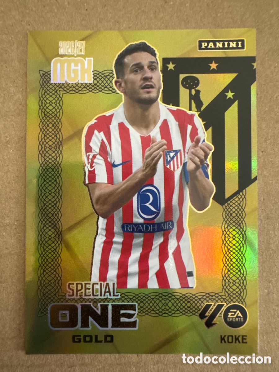Cromos de f&uacute;tbol: # Koke Atl&eacute;tico de Madrid Special One Gold Megacracks 26 27 2026 2027