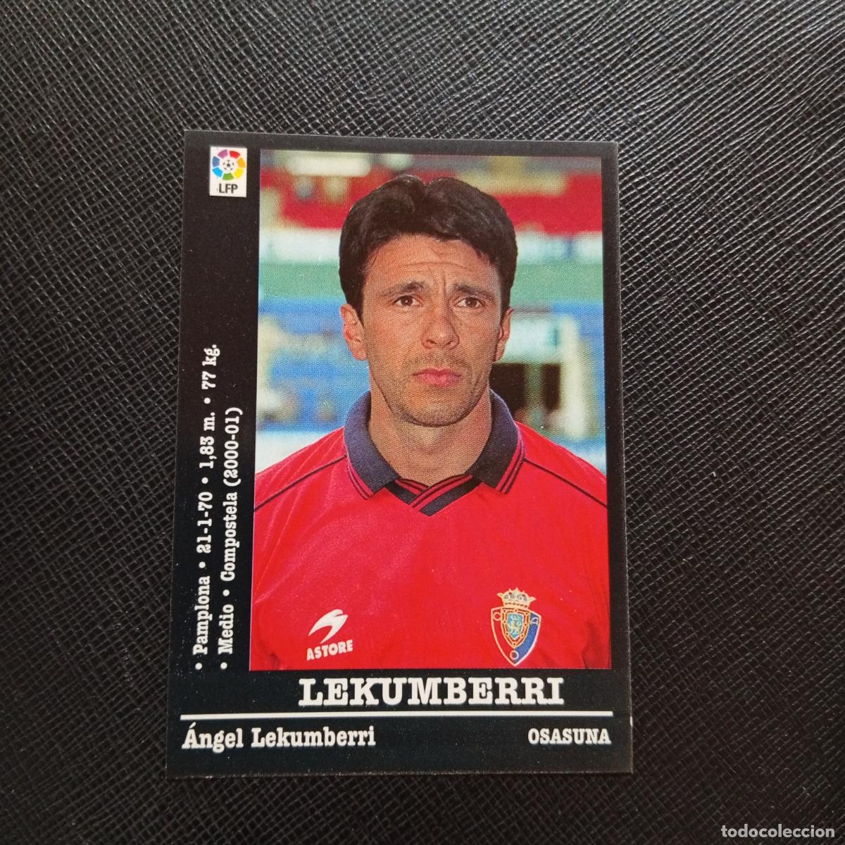 Cromos de f&uacute;tbol: 315A 315 LEKUMBERRI OSASUNA PANINI 00 01 CROMO FUTBOL LIGA 2000 2001 - SIN PEGAR - A71 PG53