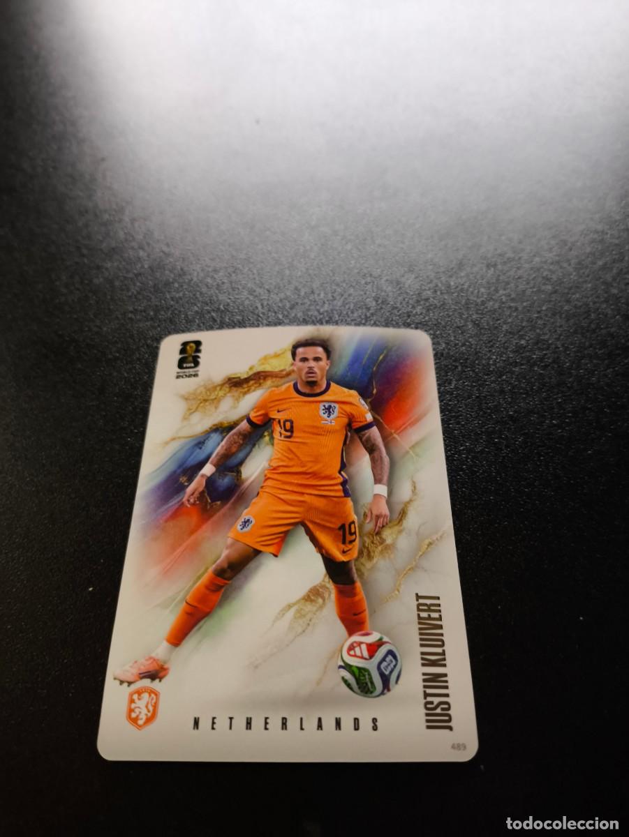 Cromos de f&uacute;tbol: 489 Justin Kluivert Netherlands COALITION PANINI KAYOU FIFA WORLD CUP MUNDIAL 2026 N LIGA ESTE MGK