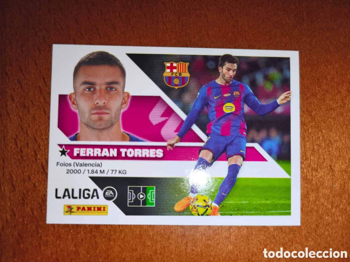 Cromos de f&uacute;tbol: Ferran Torres n&deg;18 liga este 26/27 Barcelona