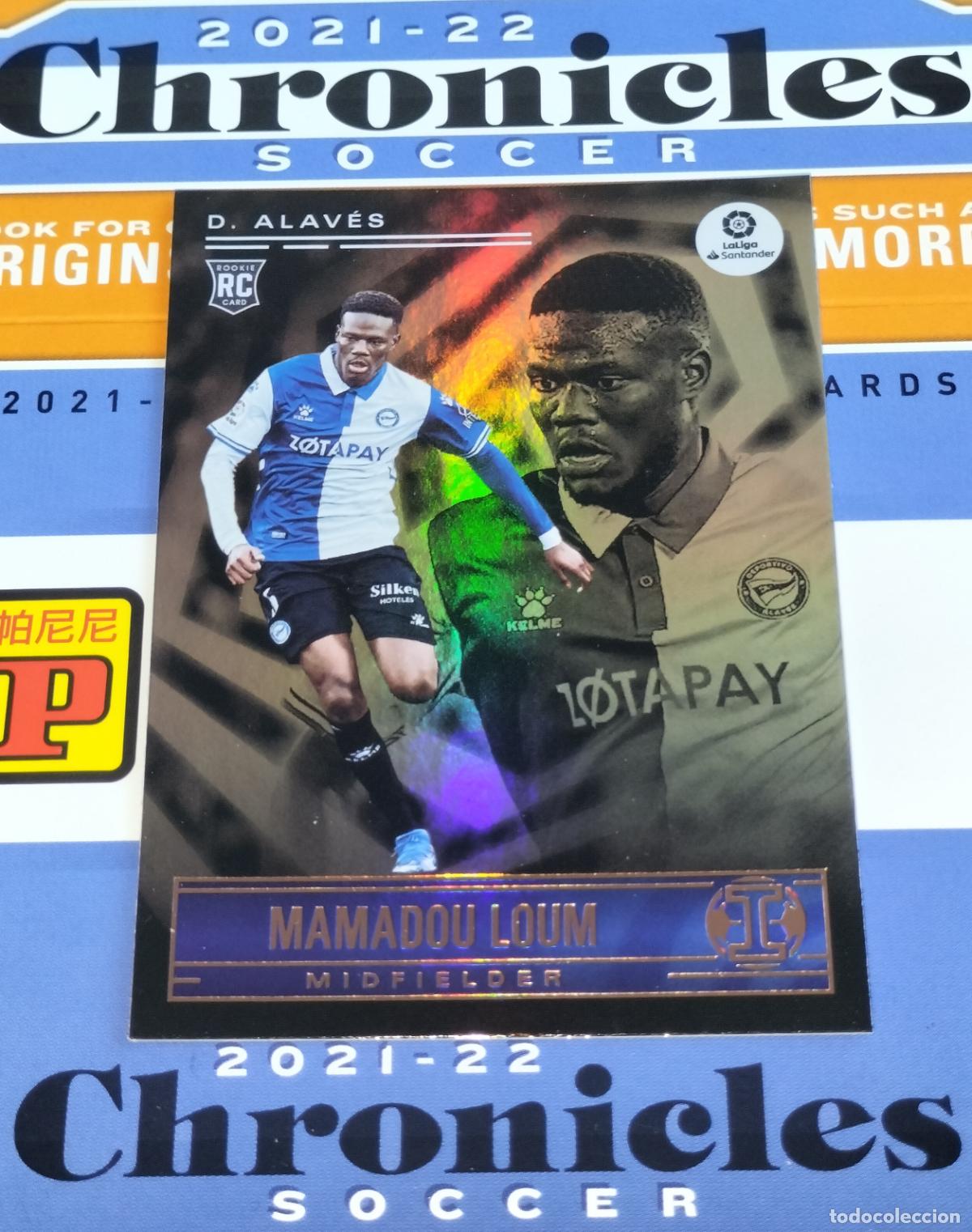 Cromos de f&uacute;tbol: N&ordm; 179 MAMADOU LOUM RC ROOKIE ALAVES CARD CHRONICLES ILLUSIONS LA LIGA SOCCER 2021 2022 21 22 PANINI