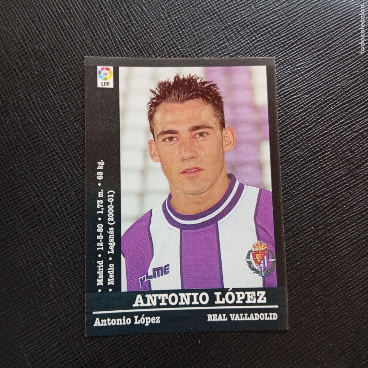 Cromos de f&uacute;tbol: ANTONIO LOPEZ VALLADOLID PANINI 00 01 CROMO FUTBOL LIGA 2000 2001 - SIN PEGAR - A71 PG56 FICHAJE