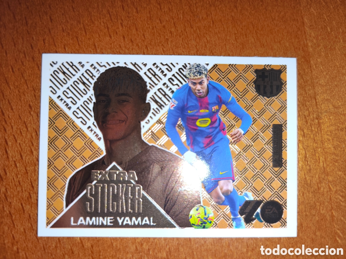 Cromos de f&uacute;tbol: Lamine Yamal EXTRA STICKER Bronce liga este 26/27 Barcelona