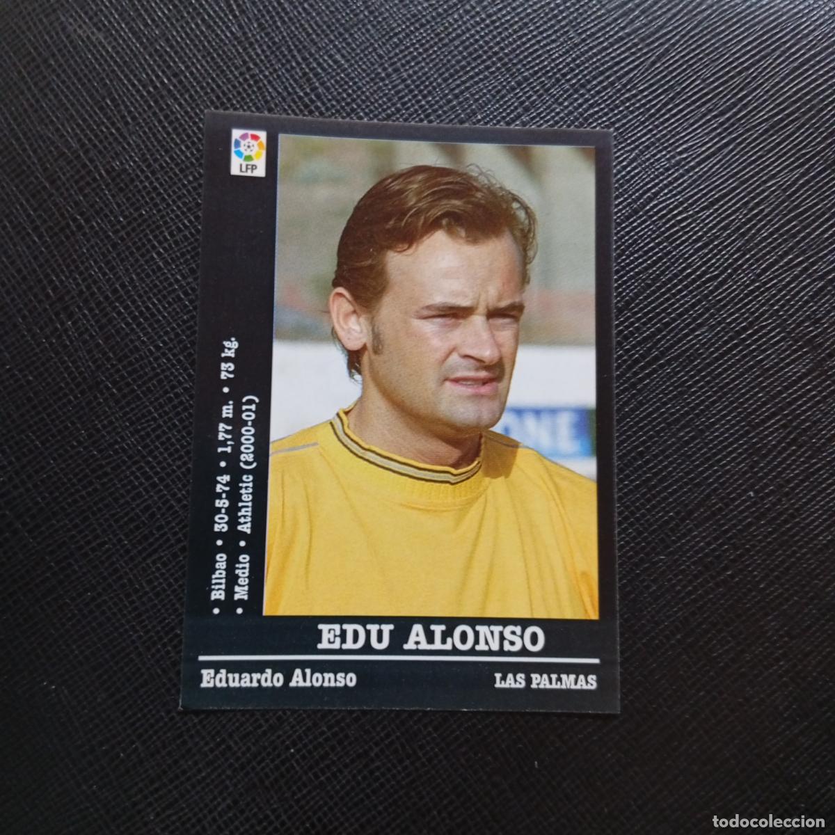 Cromos de f&uacute;tbol: EDU ALONSO LAS PALMAS PANINI 00 01 CROMO FUTBOL LIGA 2000 2001 - SIN PEGAR - A31 PG10 ULTIMA HORA
