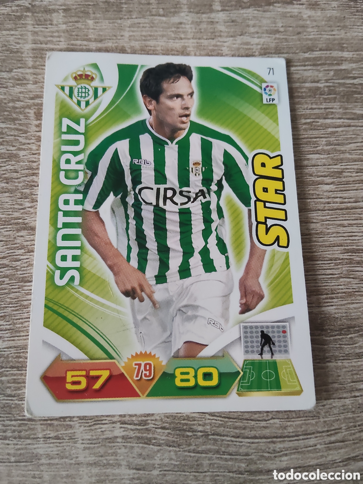Cromos de f&uacute;tbol: Panini Adrenalyn 2011 2012 11 12 71 Santa Cruz Real Betis