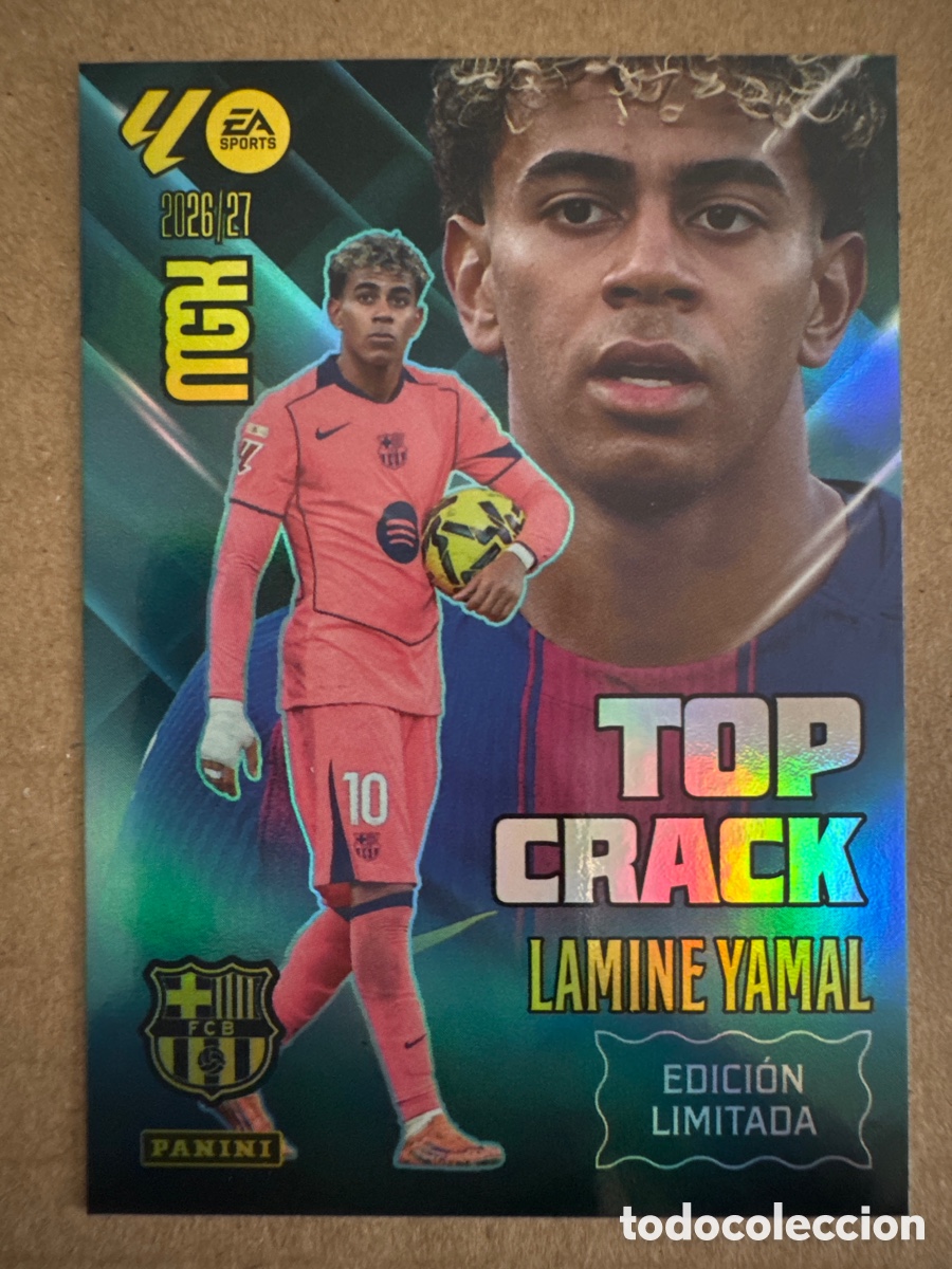 Cromos de f&uacute;tbol: # Top Crack Lamine Yamal FC Barcelona Edici&oacute;n Limitada Megacracks 26 27 2026 2027