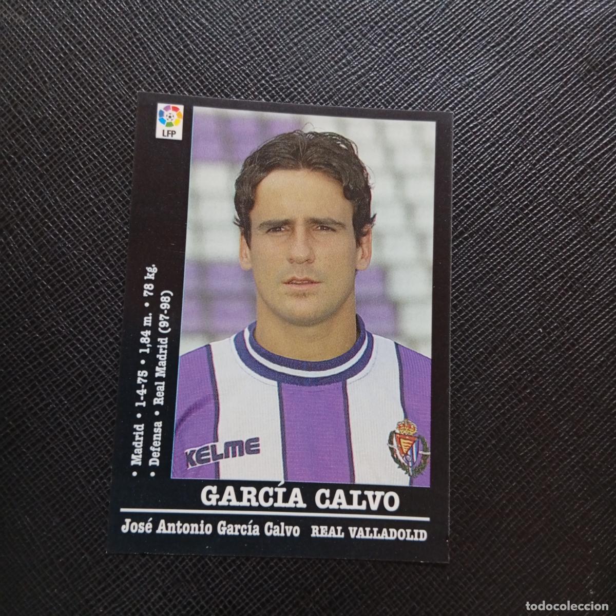 Cromos de f&uacute;tbol: 125 GARCIA CALVO VALLADOLID PANINI 00 01 CROMO FUTBOL LIGA 2000 2001 - SIN PEGAR - A31 PG19