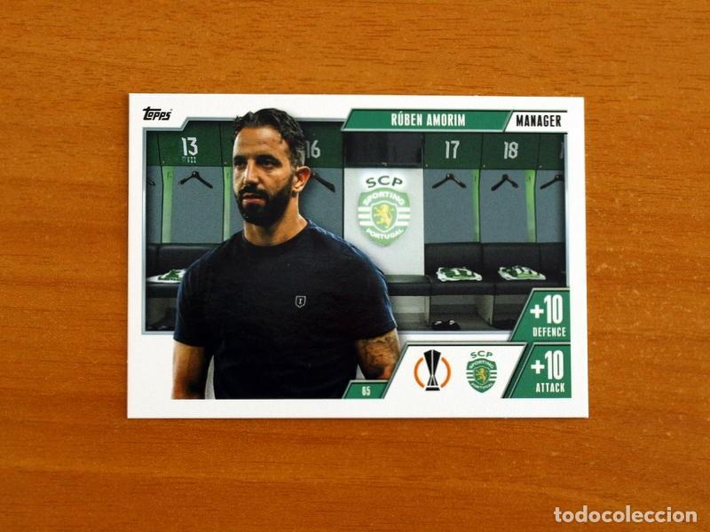 Cromos de f&uacute;tbol: Sporting de Portugal -N&ordm; 65 R&uacute;nen Amorim -Manager-Topps Match Attax Trading Card Game-2023-2024
