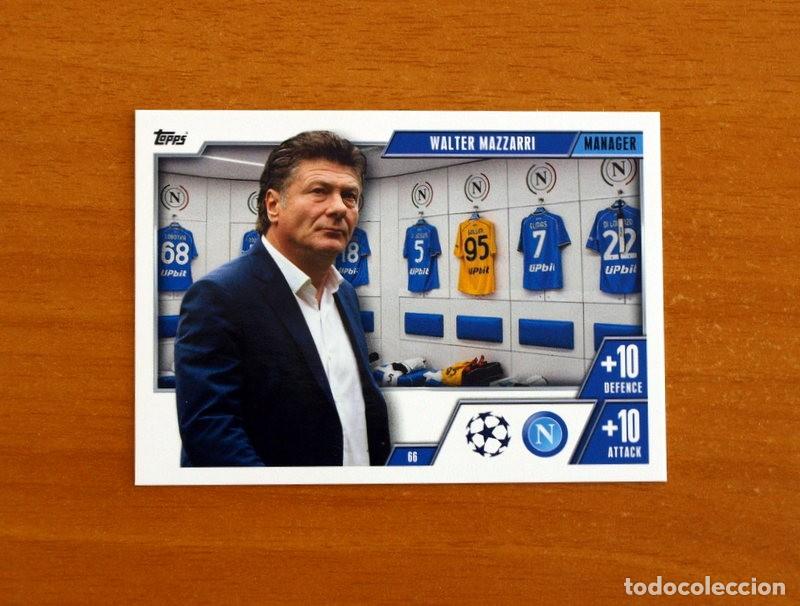 Football Stickers: Napoli-Napoles -N&ordm; 66 Walter Mazzarri -Manager-Topps Match Attax Trading Card Game-2023-2024