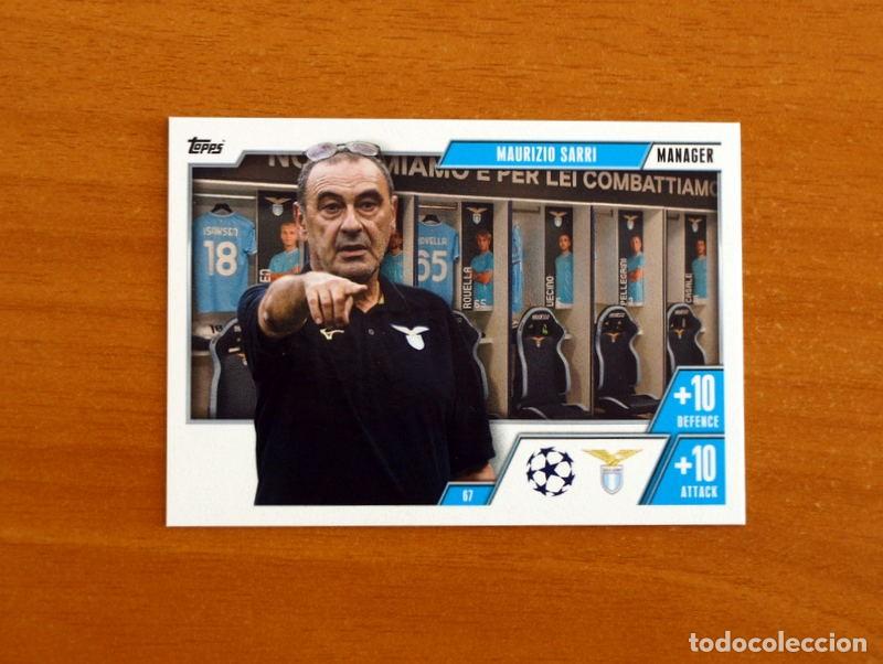 Football Stickers: Lazio -N&ordm; 67 Maurizio Sarri -Manager-Topps Match Attax Trading Card Game-2023-2024