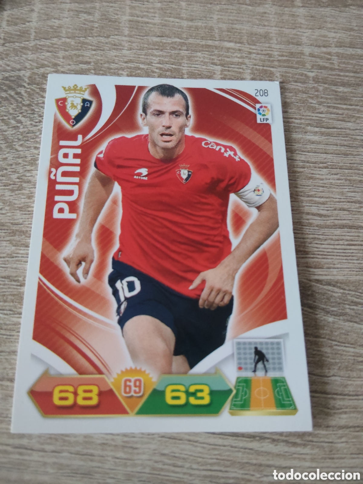 Cromos de f&uacute;tbol: Panini Adrenalyn 2011 2012 11 12 208 Pu&ntilde;al Osasuna