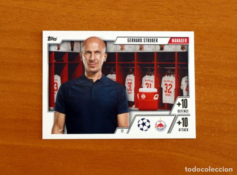 Cromos de f&uacute;tbol: Salzburg -N&ordm; 72 Gerhard Struber -Manager-Topps Match Attax Trading Card Game-2023-2024