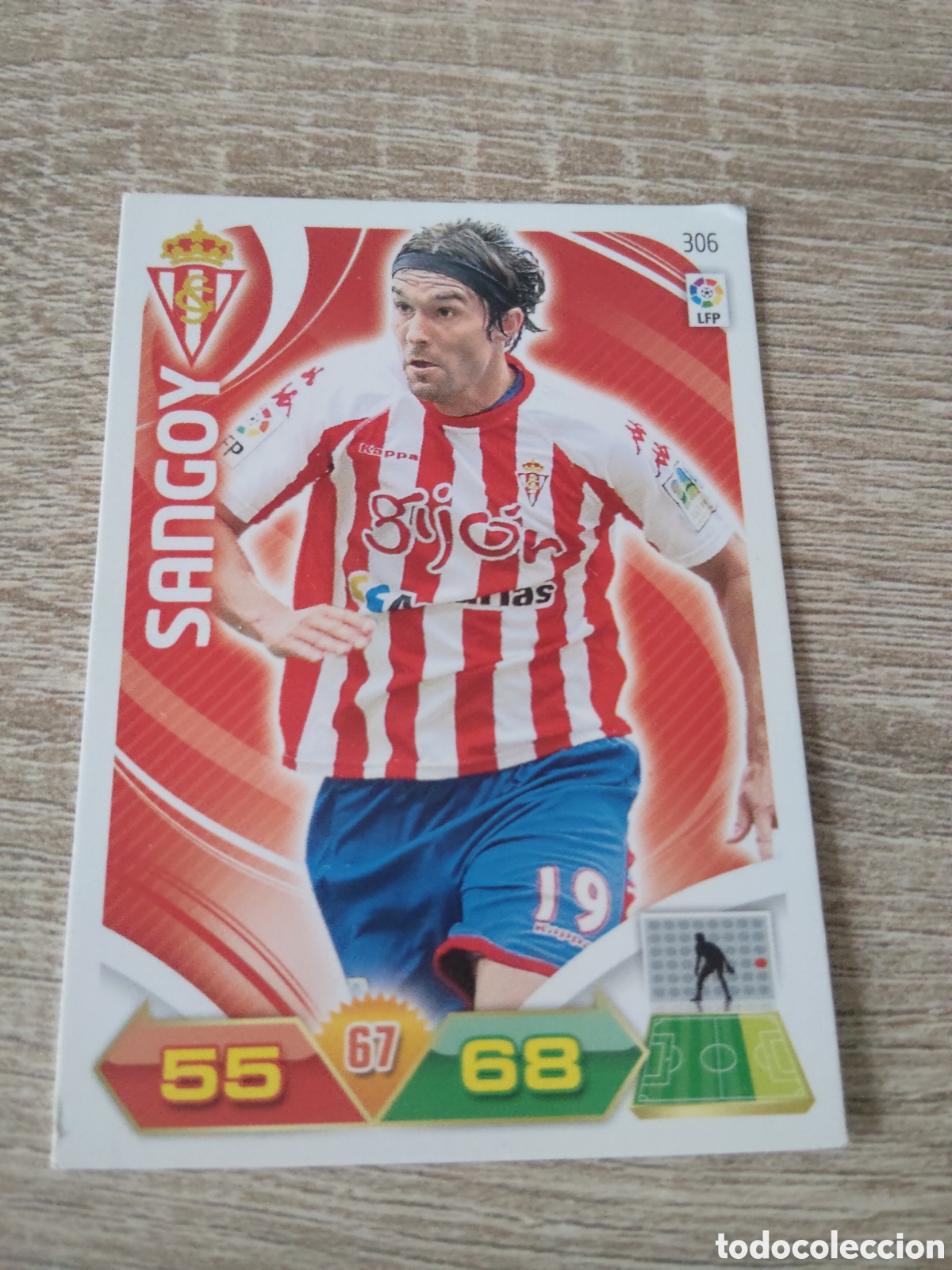 Cromos de f&uacute;tbol: Panini Adrenalyn 2011 2012 11 12 306 Sangoy Sporting de Gij&oacute;n