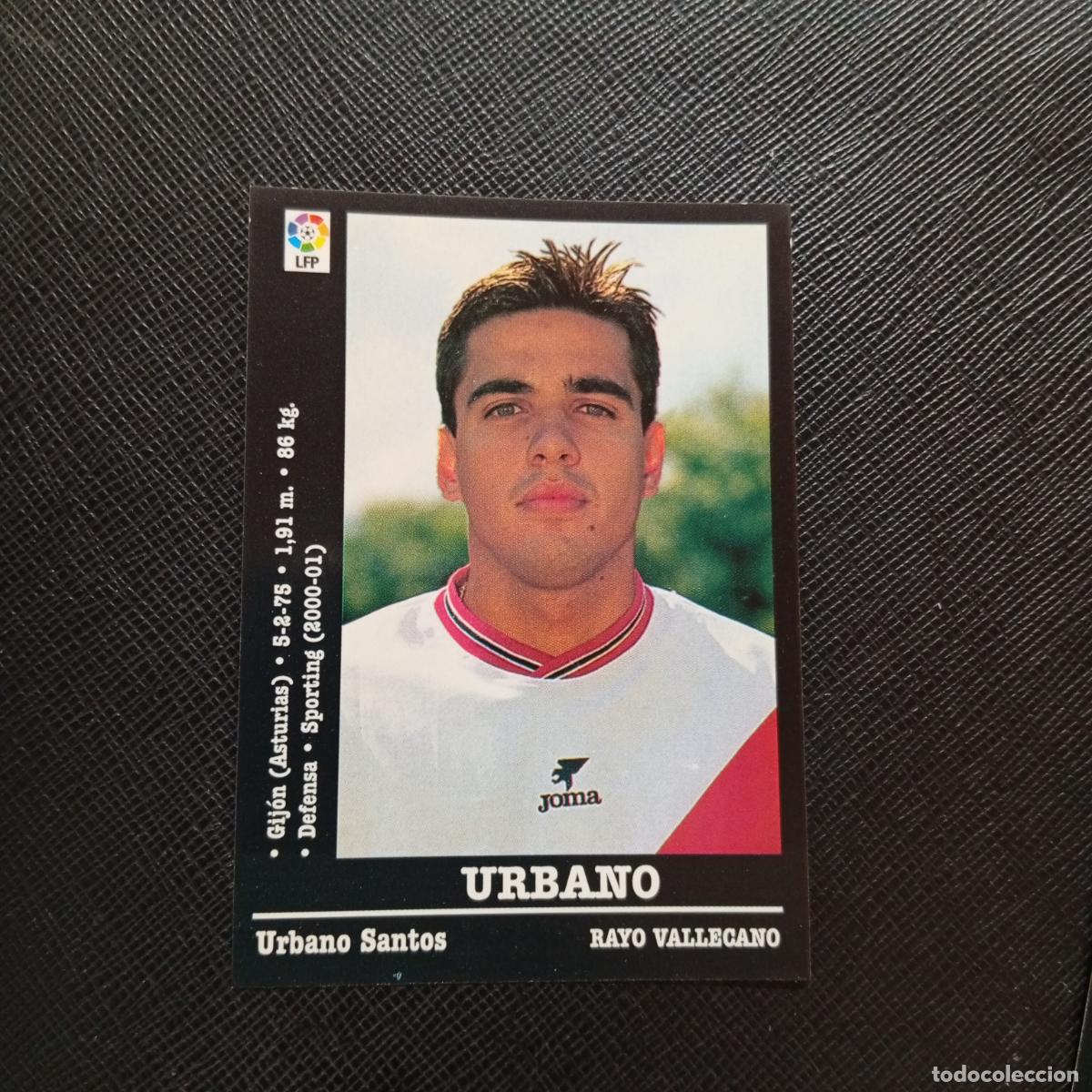 Cromos de f&uacute;tbol: 141A 141 URBANO RAYO VALLECANO PANINI 00 01 CROMO FUTBOL LIGA 2000 2001 - SIN PEGAR - A31 PG28