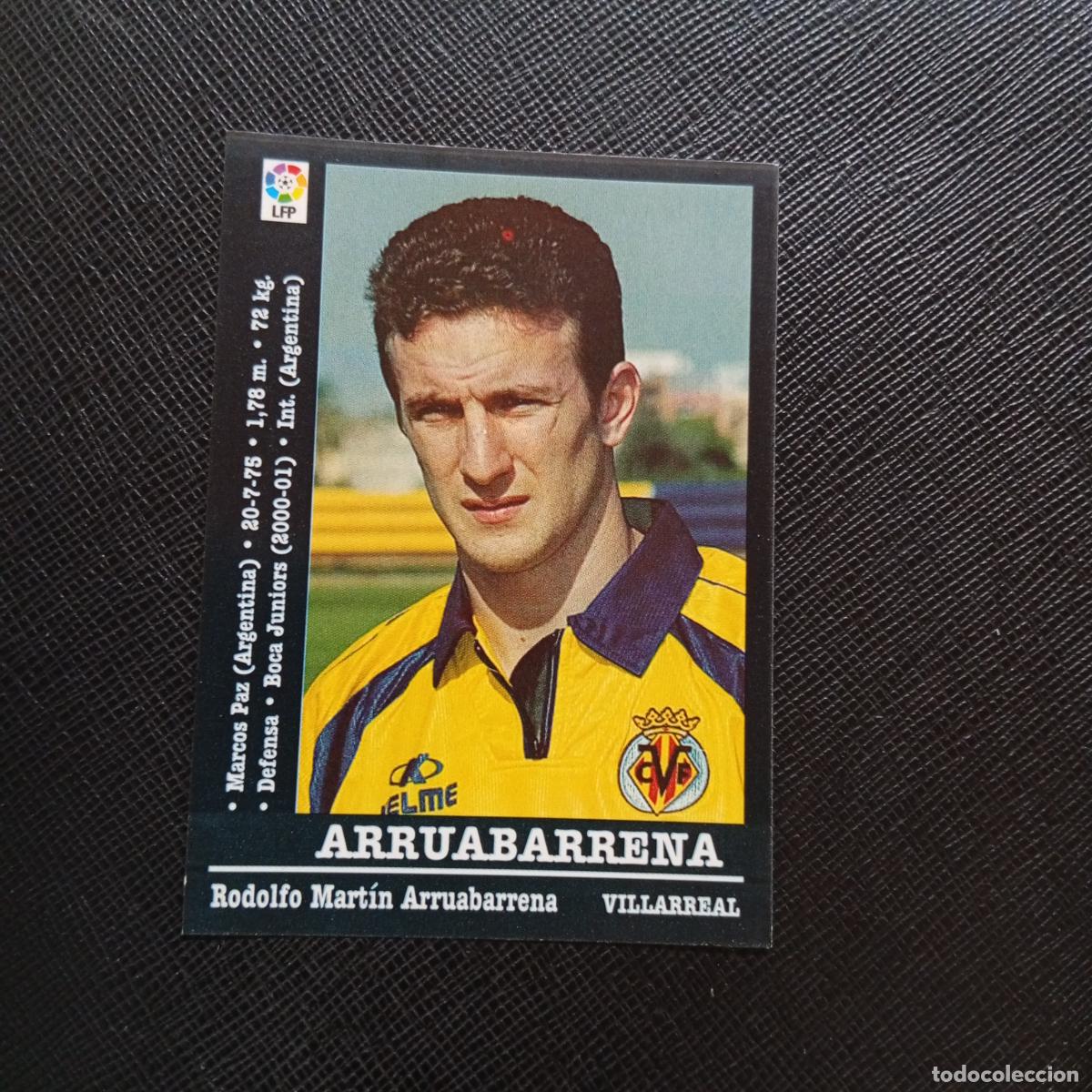 Cromos de f&uacute;tbol: ARRUABARRENA VILLARREAL PANINI 00 01 CROMO FUTBOL LIGA 2000 2001 - SIN PEGAR - A31 PG28 FICHAJE