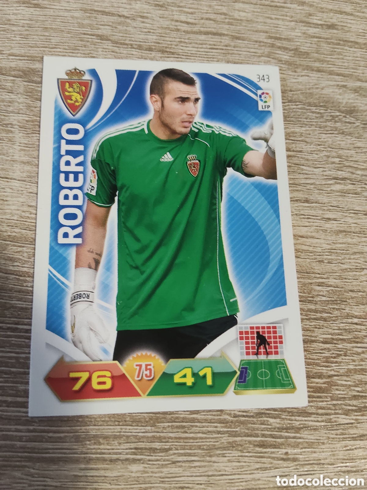 Fu&szlig;ball-Sticker: Panini Adrenalyn 2011 2012 11 12 343 Roberto Real Zaragoza