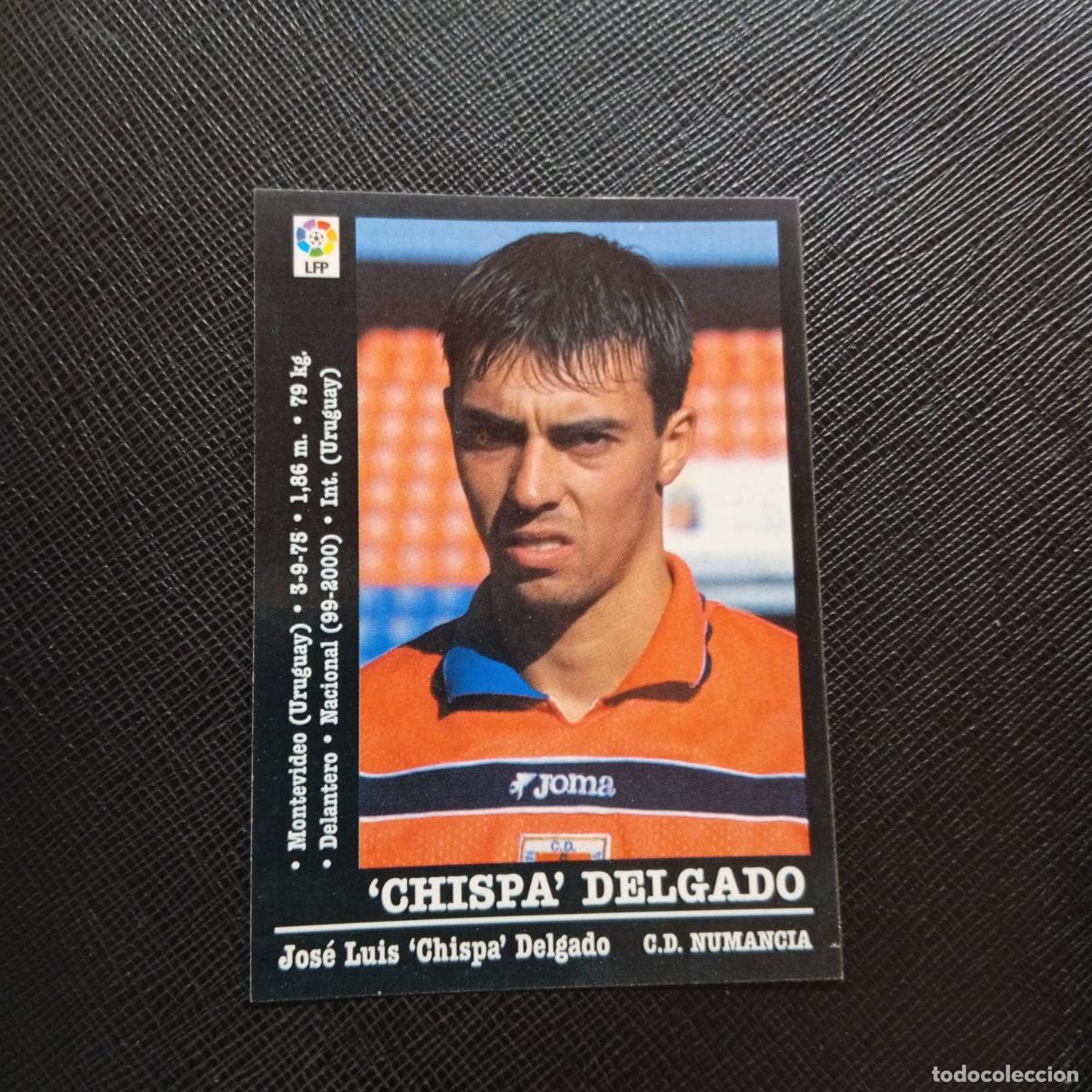 Fu&szlig;ball-Sticker: 285 CHISPA DELGADO NUMANCIA PANINI 00 01 CROMO FUTBOL LIGA 2000 2001 - SIN PEGAR - A31 PG37