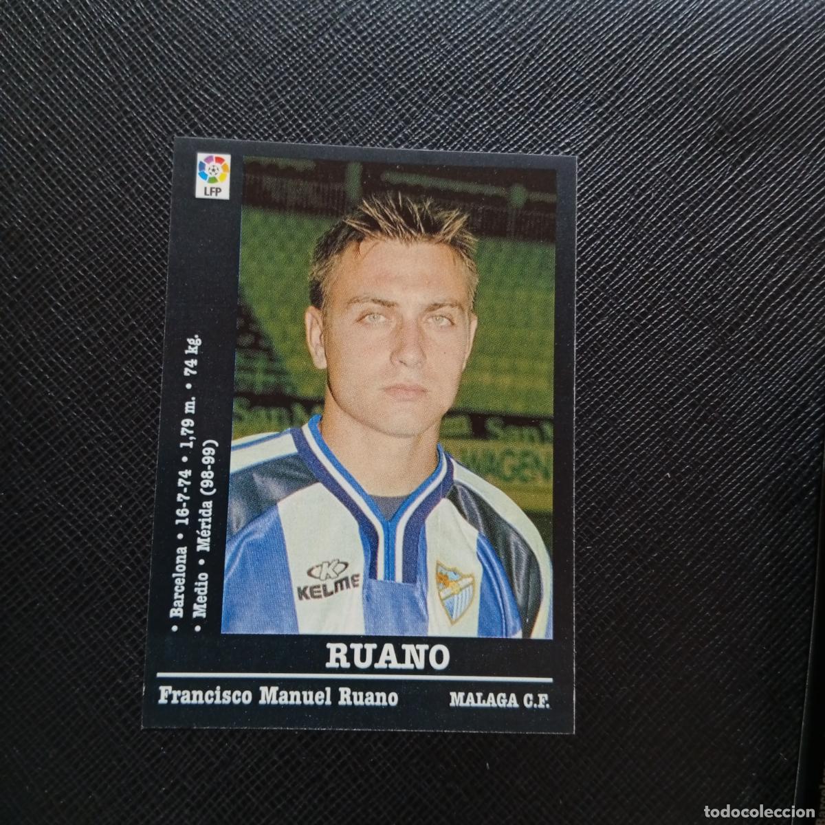 Cromos de Futebol: 199 RUANO MALAGA PANINI 00 01 CROMO FUTBOL LIGA 2000 2001 - SIN PEGAR - A31 PG64