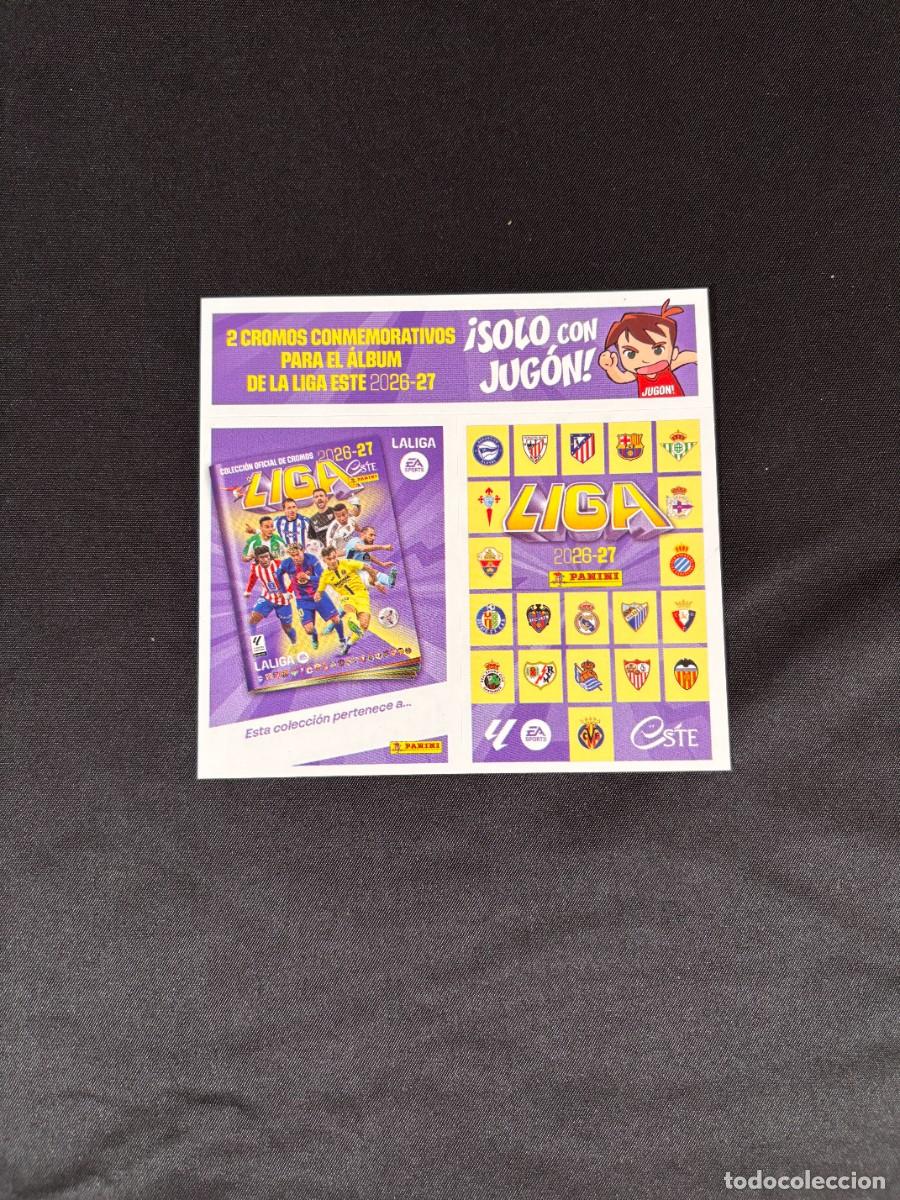 Figurine di Calcio: Cromos Conmemorativos N&ordm; 1 y 2 Jug&oacute;n LaLiga Este 2026-27 Panini