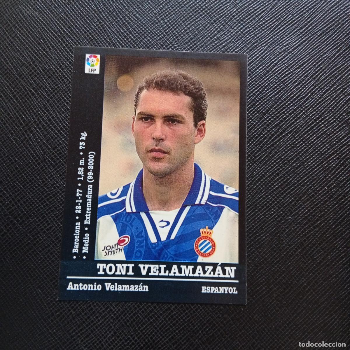 Fu&szlig;ball-Sticker: 231 TONI VELAMAZAN ESPA&Ntilde;OL PANINI 00 01 CROMO FUTBOL LIGA 2000 2001 - SIN PEGAR - A31 PG82