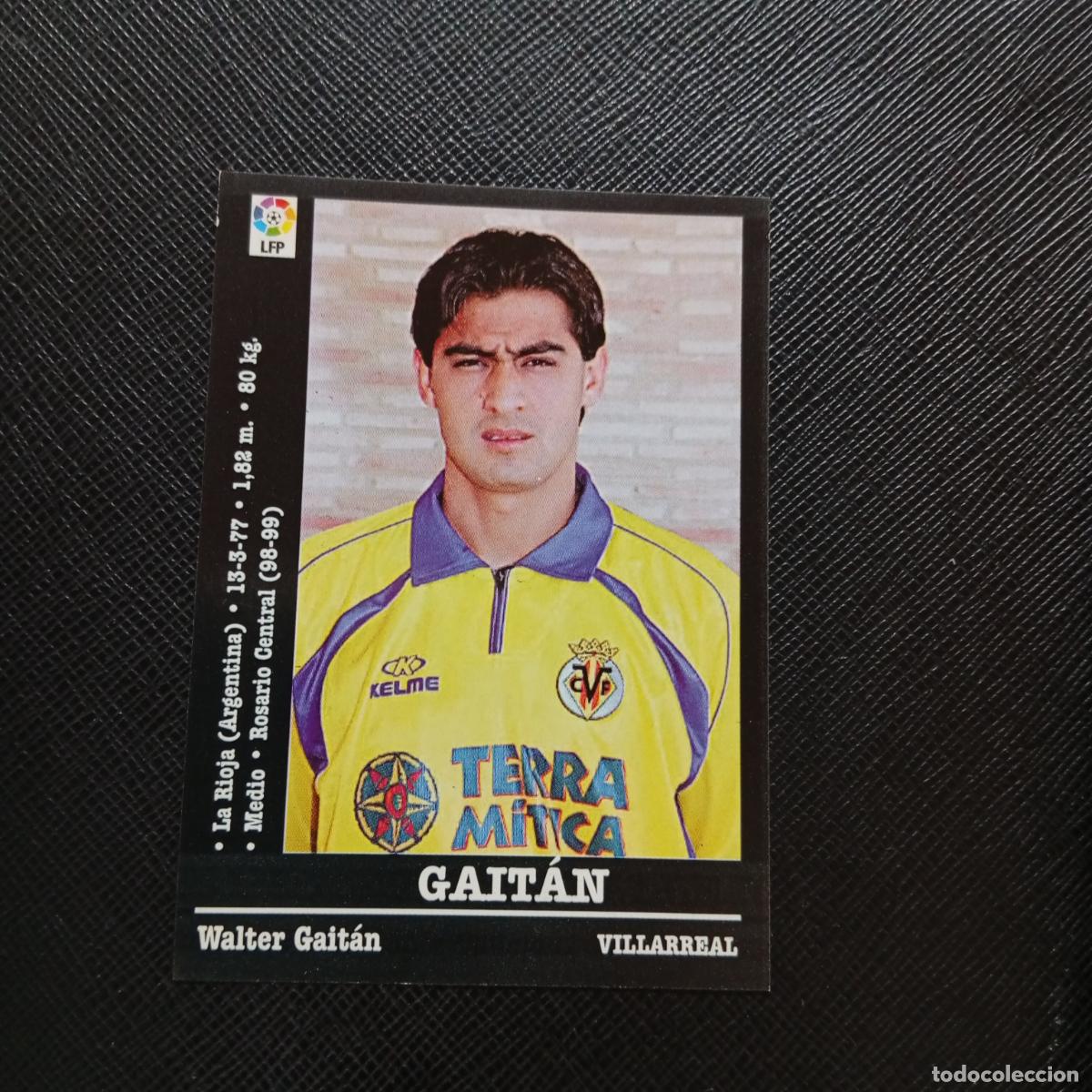 Cromos de f&uacute;tbol: 336 GAITAIN VILLARREAL PANINI 00 01 CROMO FUTBOL LIGA 2000 2001 - SIN PEGAR - A31 PG82