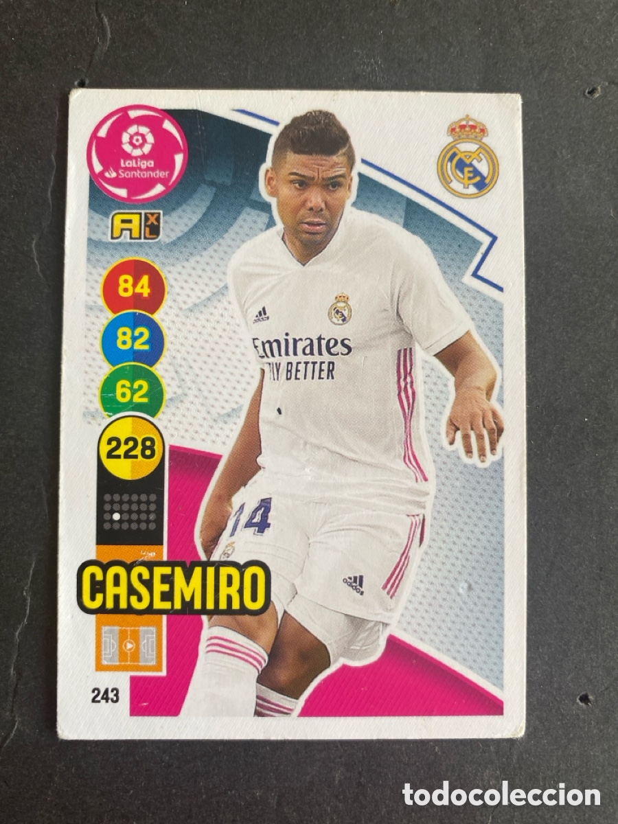 Cromos de f&uacute;tbol: Cromo Adrenalyn liga 20/21 R Madrid N* 243