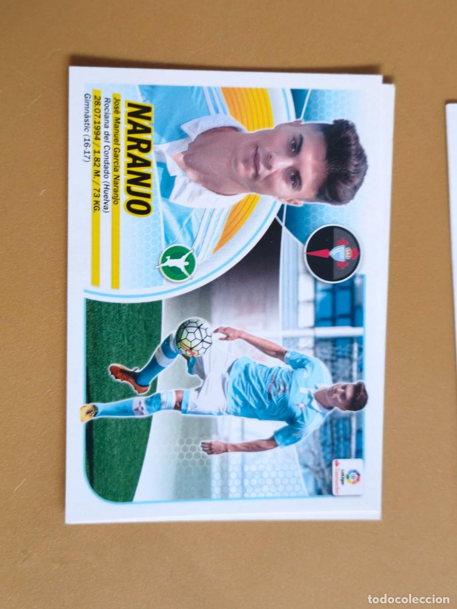 Cromos de f&uacute;tbol: naranjo, 2016 17 ultimos fichajes