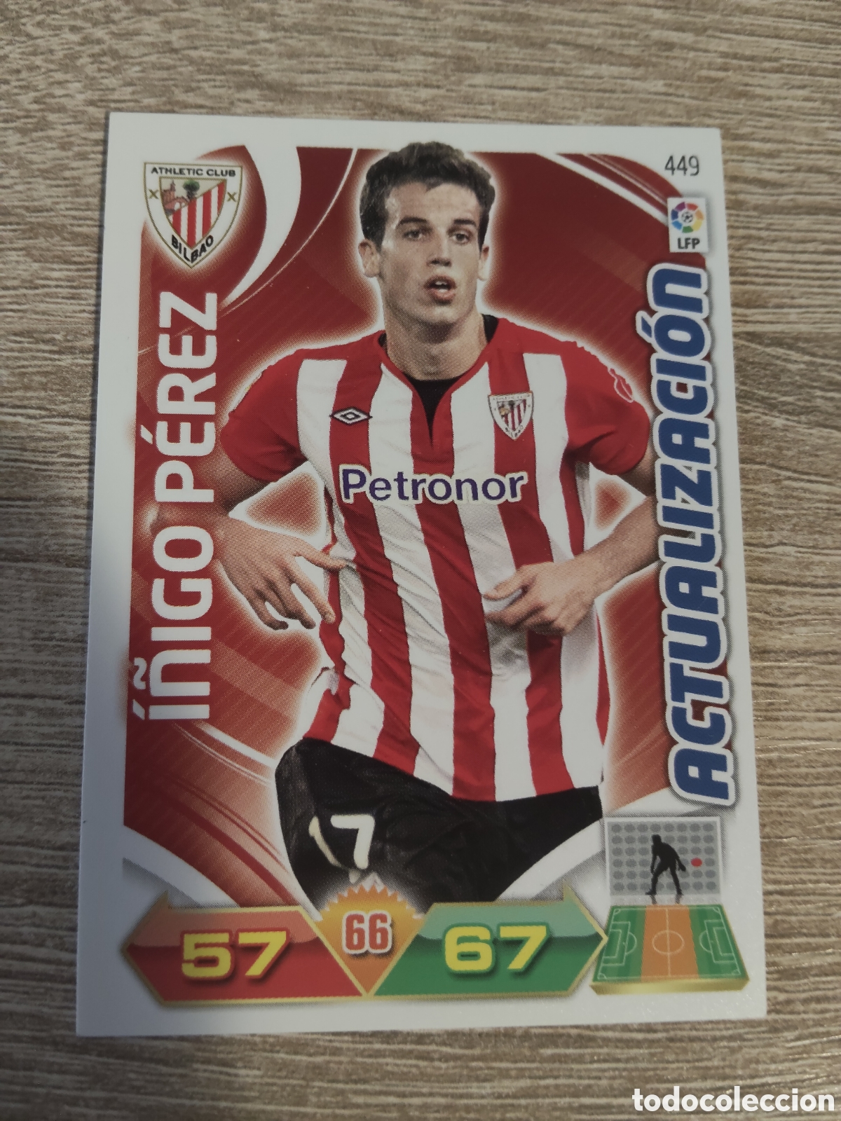 Cromos de f&uacute;tbol: Panini Adrenalyn 2011 2012 11 12 449 &Iacute;&ntilde;igo P&eacute;rez Athletic de Bilbao