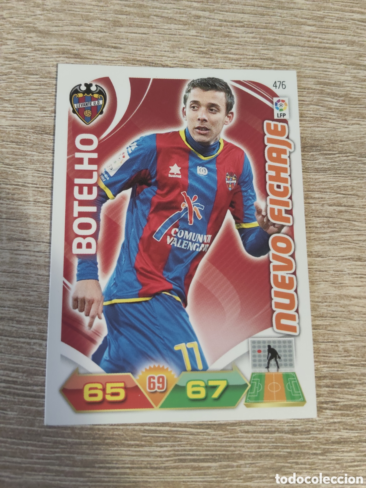 Cromos de Futebol: Panini Adrenalyn 2011 2012 11 12 476 Botelho fichaje Levante