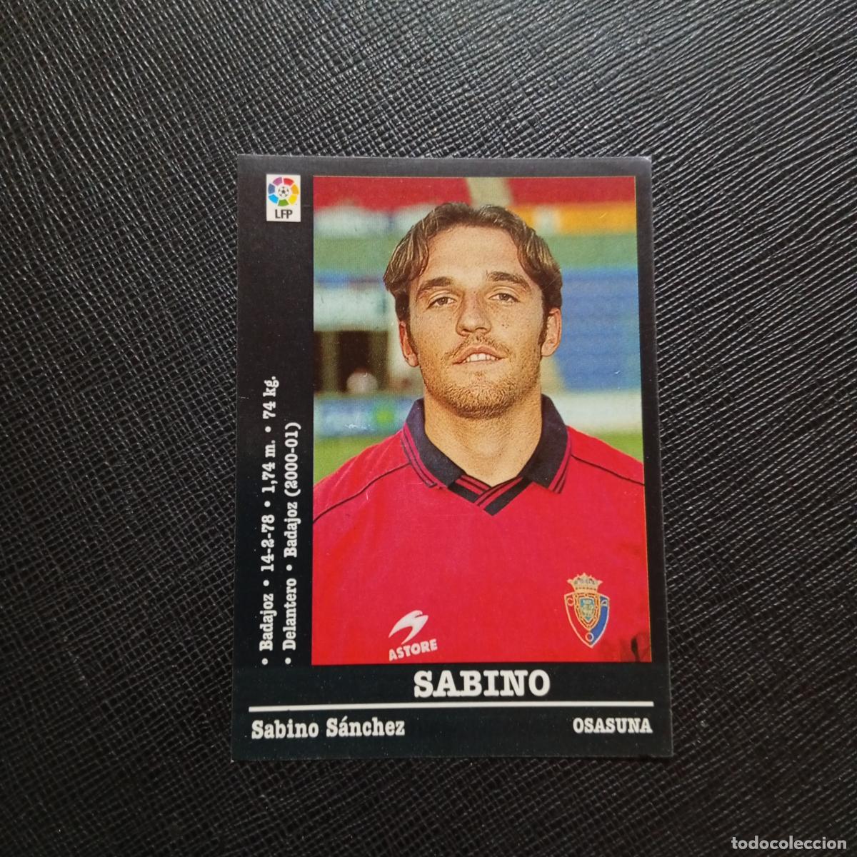 Cromos de f&uacute;tbol: 321A 321 SABINO OSASUNA PANINI 00 01 CROMO FUTBOL LIGA 2000 2001 - SIN PEGAR - A31 PG154