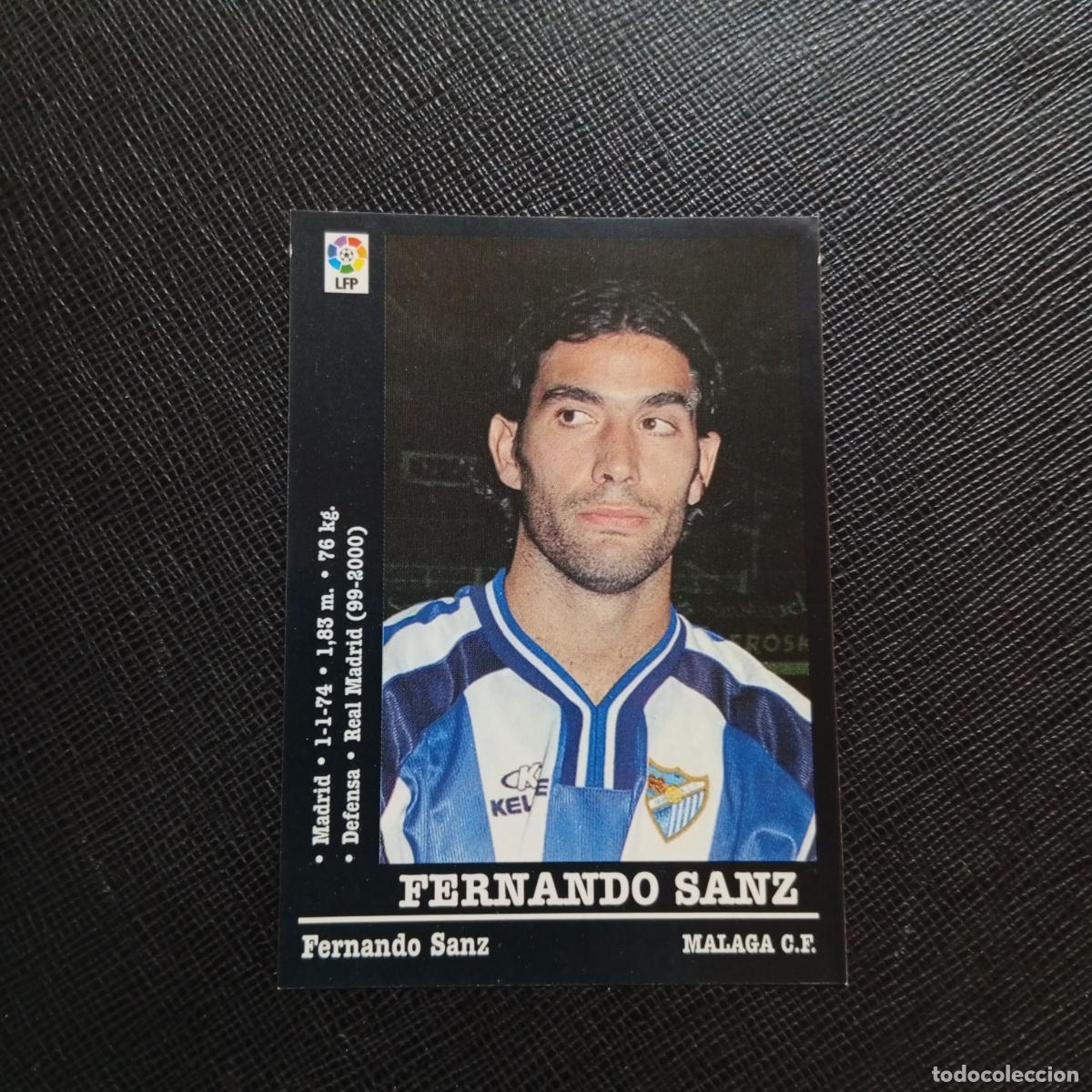 Cromos de f&uacute;tbol: 192 FERNANDO SANZ MALAGA PANINI 00 01 CROMO FUTBOL LIGA 2000 2001 - SIN PEGAR - A31 PG154