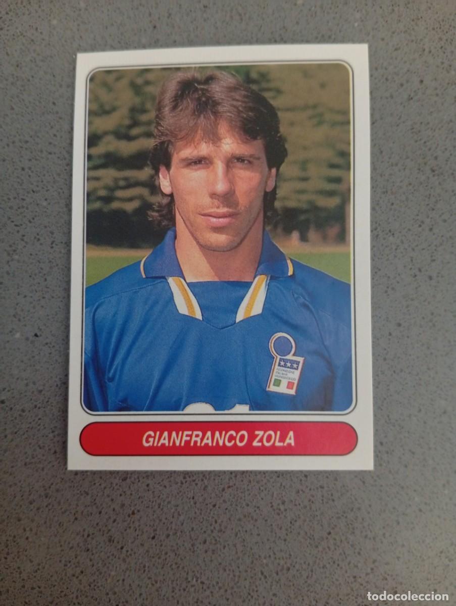 Fu&szlig;ball-Sticker: GIANFRANCO ZOLA 120 EUROPEAN FOOTBALL STARS 1997 97 SIN PEGAR NUNCA PEGADO