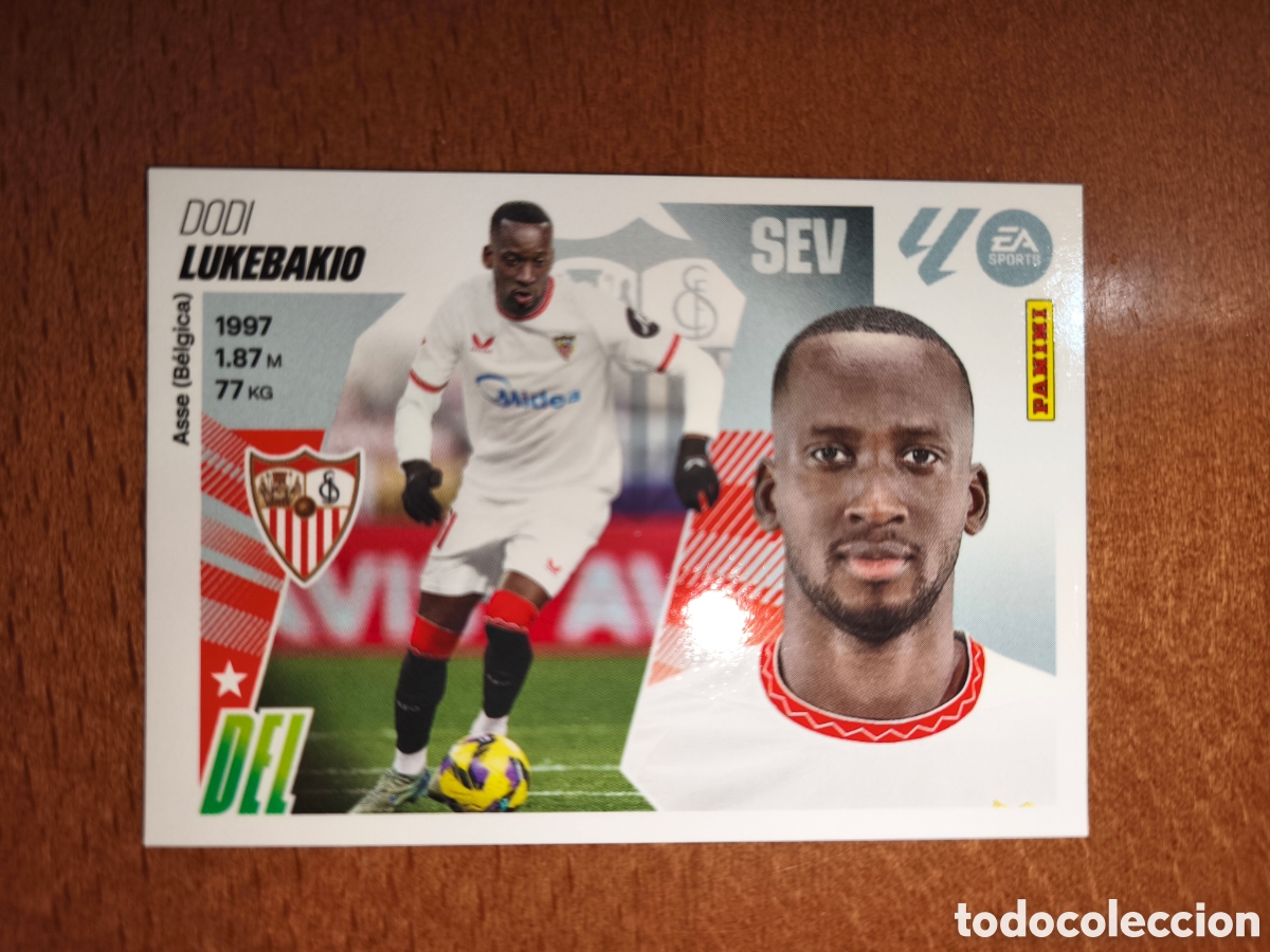 Cromos de f&uacute;tbol: Lukebakio n&deg;18 liga este 25/26 Sevilla