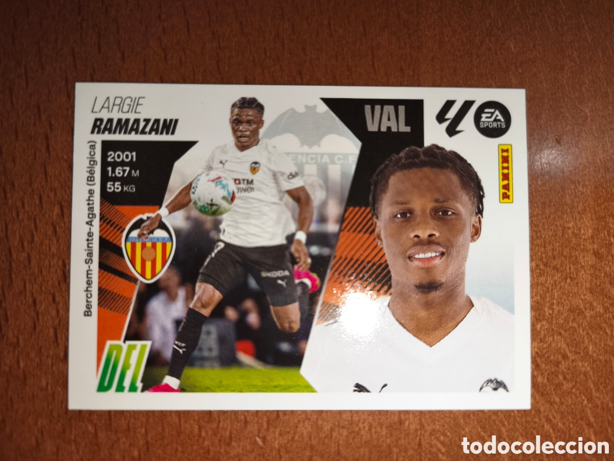 Cromos de f&uacute;tbol: Ramazani fichaje n&deg;63 liga este 25/26 Valencia