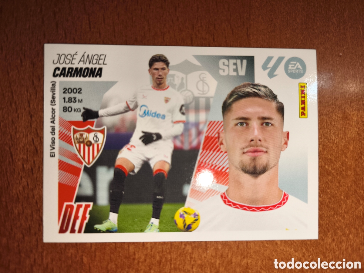Cromos de f&uacute;tbol: Carmona n&deg;5 liga este 25/26 Sevilla