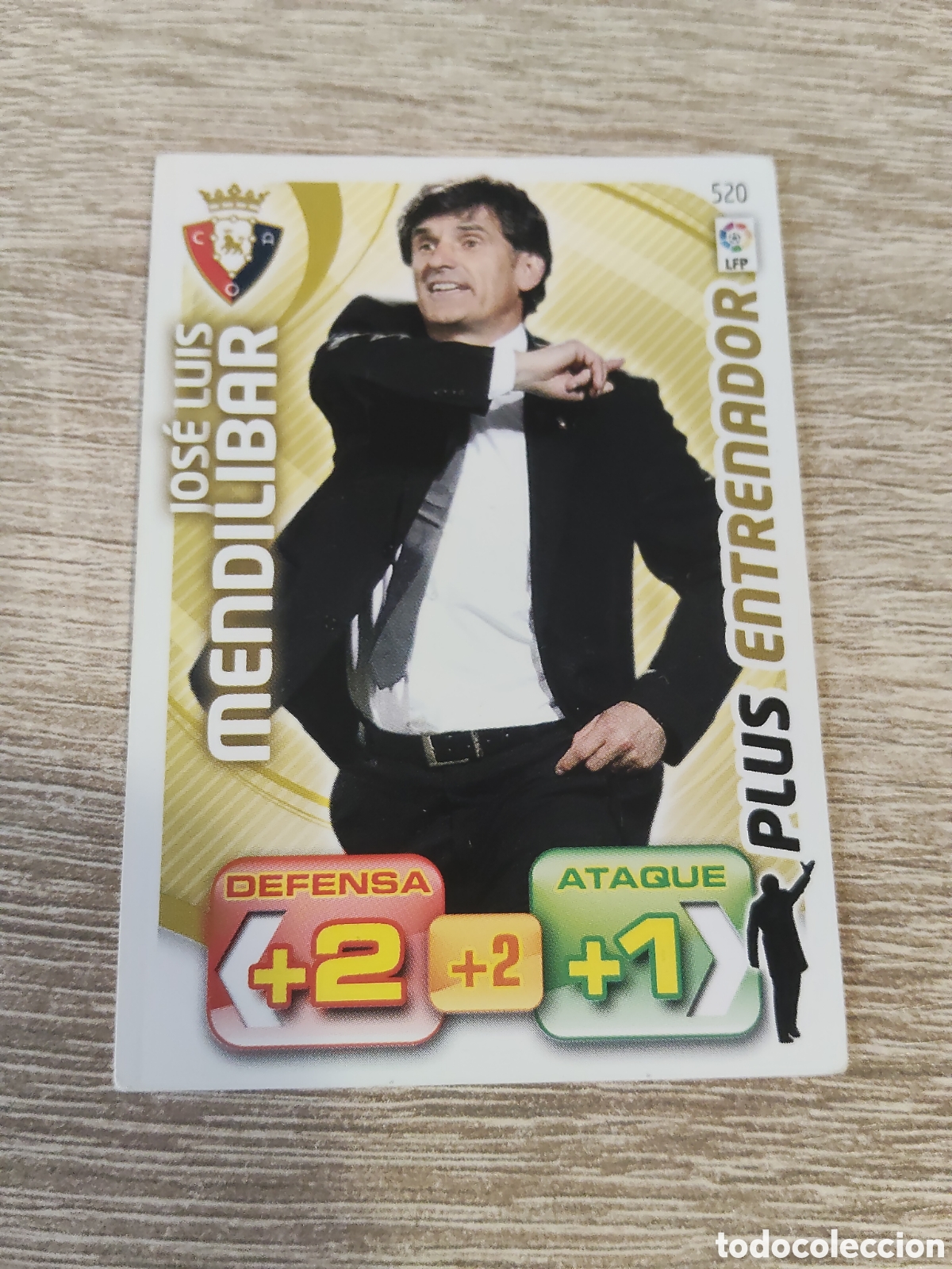 Cromos de f&uacute;tbol: Panini Adrenalyn 2011 2012 11 12 520 Jos&eacute; Luis Mendilibar Osasuna