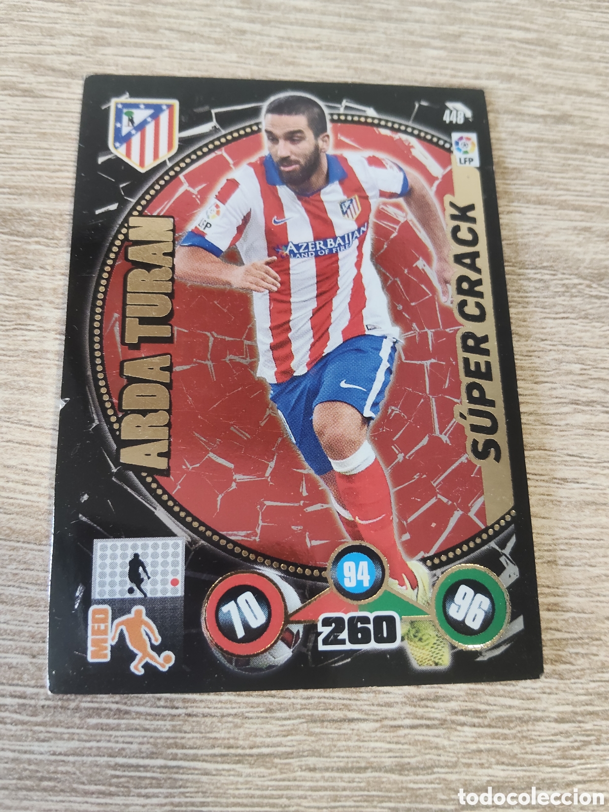 Cromos de f&uacute;tbol: Panini Adrenalyn 2014 2015 14 15 448 Arda Turan super crack Atl&eacute;tico de Madrid