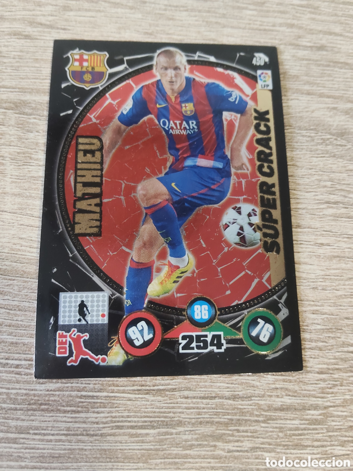 Cromos de f&uacute;tbol: Panini Adrenalyn 2014 2015 14 15 450 Mathieu super crack Valencia