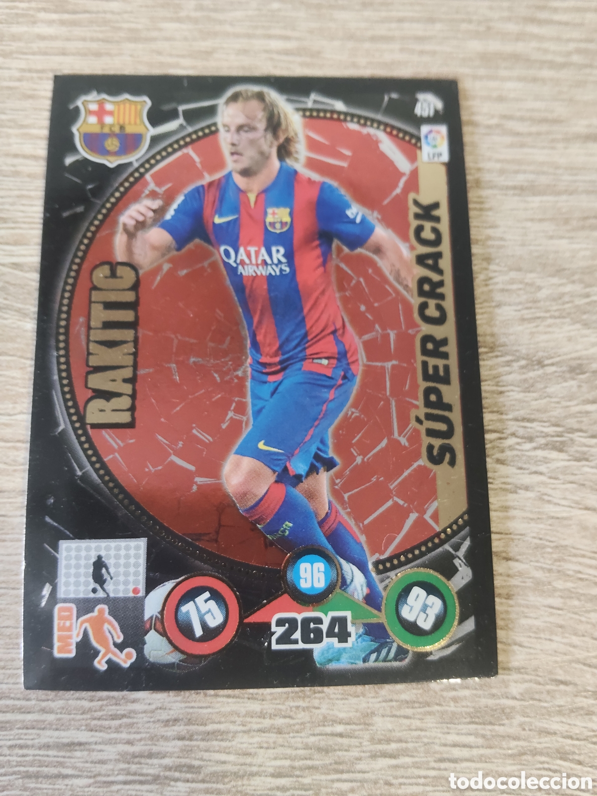 Cromos de f&uacute;tbol: Panini Adrenalyn 2014 2015 14 15 451 Rakitic super crack Barcelona