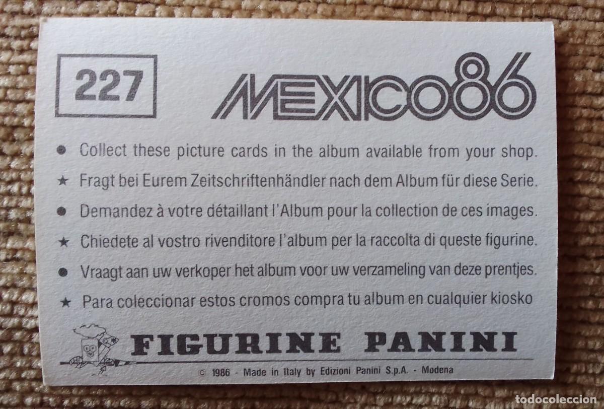 Cromos de f&uacute;tbol: CROMO MEXICO 86. MITCHELL. DOLAN. 227. CANADA. PANINI. - Foto 2