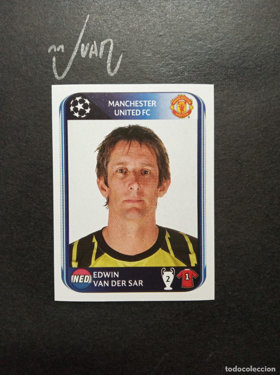 Figurine di Calcio: N&ordm; 142 VAN DER SAR MANCHESTER UNITED ⚽ PANINI &reg; CHAMPIONS LEAGUE 2010 2011 10 11 SIN PEGAR NUEVO