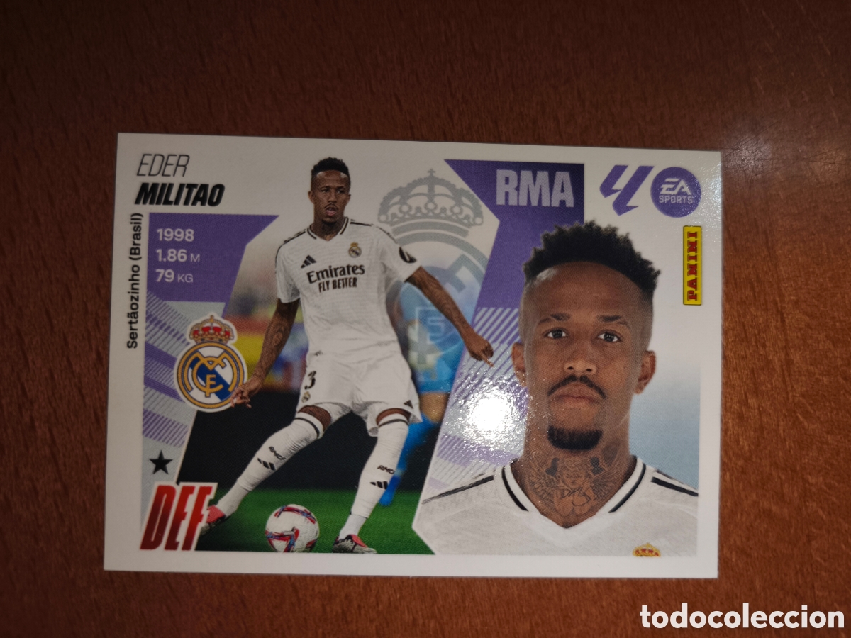 Fu&szlig;ball-Sticker: Militao n&deg;8 liga este 25/26 Real Madrid