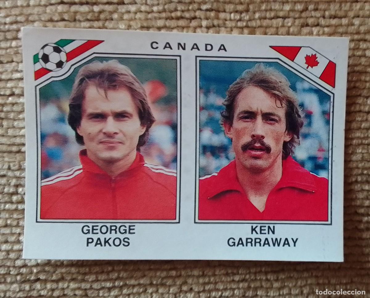 Fu&szlig;ball-Sticker: CROMO MEXICO 86. PAKOS. GARRAWAY. 225. CANADA. PANINI.
