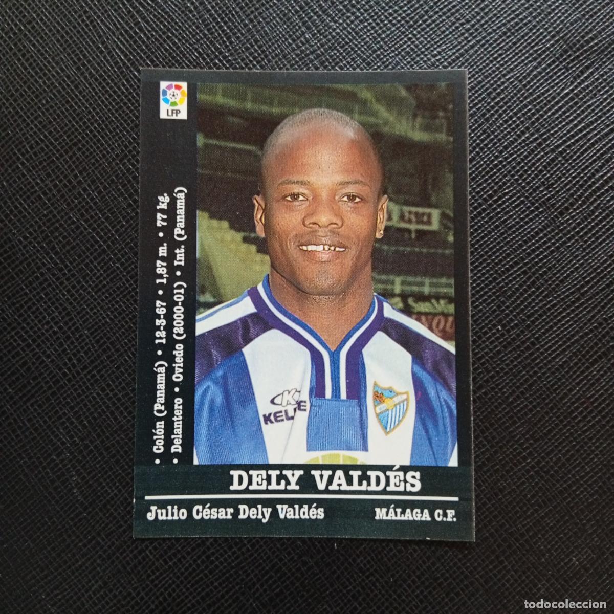 Fu&szlig;ball-Sticker: DELY VALDES MALAGA PANINI 00 01 CROMO FUTBOL LIGA 2000 2001 - SIN PEGAR - A31 PG262 ULTIMO FICHAJE