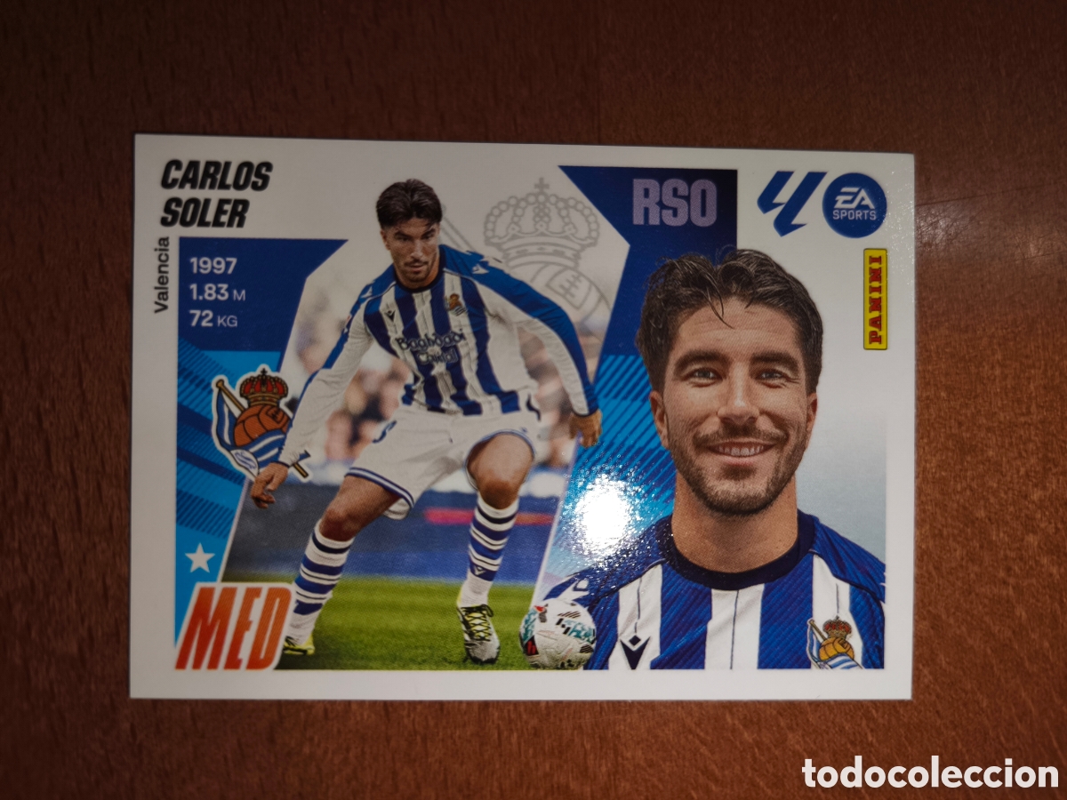 Cartes &agrave; collectionner de Football: Carlos Soler fichaje n&deg;57 liga este 25/26 Real Sociedad