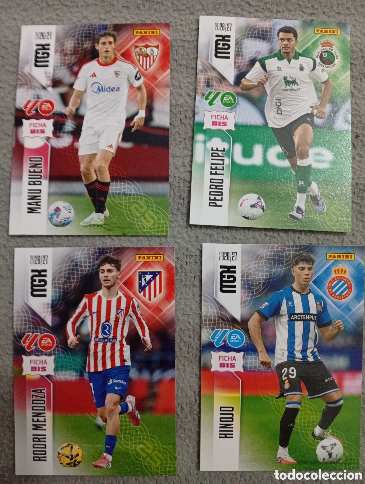 Cartes &agrave; collectionner de Football: 4 ficha bis Mgk 26,27