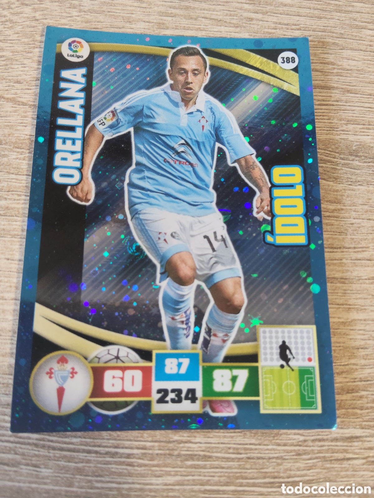 Cromos de f&uacute;tbol: Panini Adrenalyn 2015 2016 15 16 388 Orellana &iacute;dolo Celta de Vigo